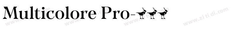 Multicolore Pro字体转换